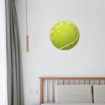 Забавен дизайн на баскетболна волейболна топка Висящ стенен часовник Без звук на движение Часовников механизъм Декоративен безшумен часовник за вътрешен декор