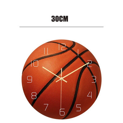 Distracție de baschet, volei, minge de design, ceas de perete suspendat, mișcare mută, ceas decorativ silențios pentru decor interior