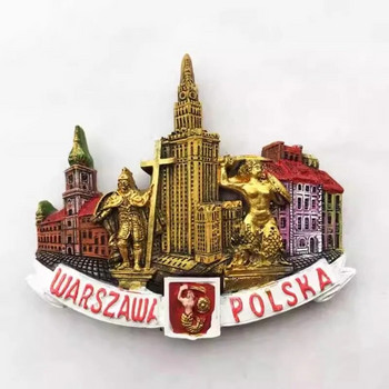 Πολωνία Μαγνήτες Ψυγείου Κρακοβία Βαρσοβία Gdynia Gdansk Sopot Toruń Ψυγείο Αυτοκόλλητα Διακόσμηση σπιτιού Δώρα γενεθλίων γάμου