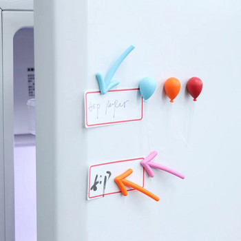 1 КОМПЛЕКТ цветен балон със стрелка, бонсай, магнит, стикер за хладилник, съобщение за бяла дъска, магнитен стикер, магнит за хладилник, домашни инструменти Направи си сам