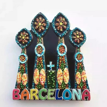 Испания Магнити за хладилник Mosaicos Lagarto Madrid Barcelona Пътуващи сувенири Начало Декор Сватбени подаръци Стикери за хладилник