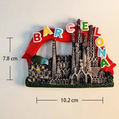 Ispanija Šaldytuvo magnetai Mozaikos Lagarto Madridas Barselona Kelionės Suvenyrai Namų dekoras Vestuvių Dovanos Šaldytuvo lipdukai