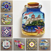 Malta Keliaujantys suvenyrai Šaldytuvo magnetai Creative Drift Bottle Šaldytuvo lipdukai Namų dekoras Pranešimų lenta Magnetiniai lipdukai Dovanos