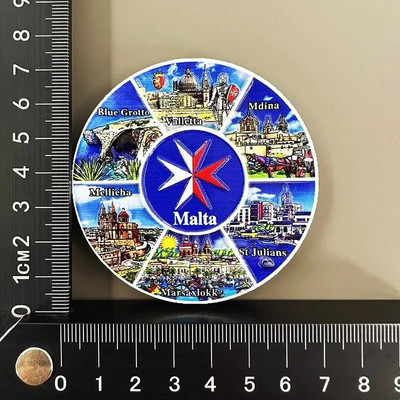 Malta Keliaujantys suvenyrai Šaldytuvo magnetai Creative Drift Bottle Šaldytuvo lipdukai Namų dekoras Pranešimų lenta Magnetiniai lipdukai Dovanos