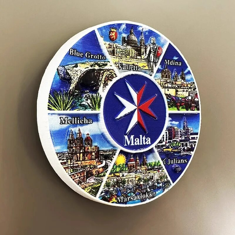 Malta Keliaujantys suvenyrai Šaldytuvo magnetai Creative Drift Bottle Šaldytuvo lipdukai Namų dekoras Pranešimų lenta Magnetiniai lipdukai Dovanos