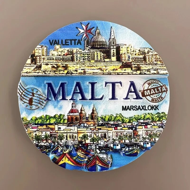 Malta Keliaujantys suvenyrai Šaldytuvo magnetai Creative Drift Bottle Šaldytuvo lipdukai Namų dekoras Pranešimų lenta Magnetiniai lipdukai Dovanos