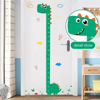 Линийка Jungle Baby Height Ruler Cartoon Height Sticker Kid Room Bedroom Decor Record Living Room Wall Sticker Самозалепващ се Подвижен