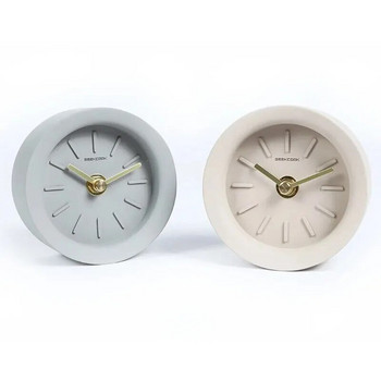 Ρολόι καθίσματος απλού σκανδιναβικού βιομηχανικού στυλ Μικρό κέλυφος κούκου κίτρινο χάλκινο δείκτη διακοσμητικό απλό στυλ με μπαταρία