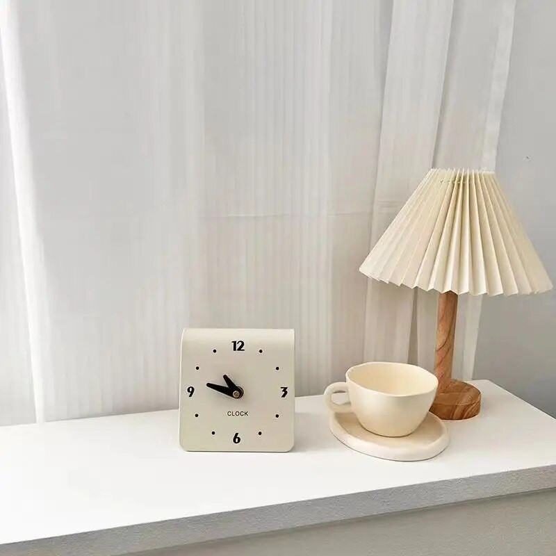 Kreemjas lauapealne elutuba Kodukell Moodne lauakell Summutatud Üliõpilaste öökapikell Kaunistuskingitused