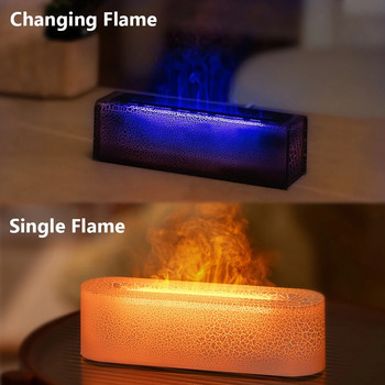 Vissko Seven-Color RGB Flame Aroma Diffuser 150ml με Προστασία από έλλειψη νερού Humidifer LED Essential Oil Lamp Difusor