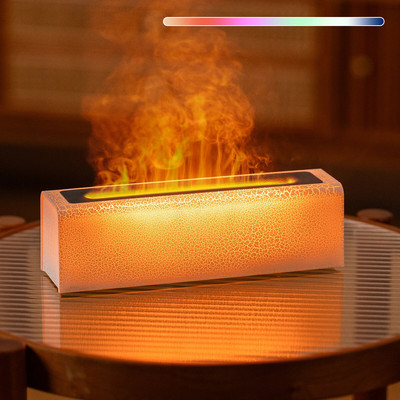 Vissko Seven-Color RGB Flame Aroma Diffuser 150ml със защита срещу недостиг на вода Овлажнител LED дифузор за етерично масло