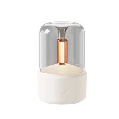 Küünlavalguse aroomihajuti kaasaskantav mini USB õhuniisutaja udupihusti LED öövalgus eeterlike õlide difuusor 120ml