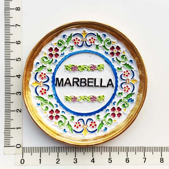 Gijon Marbella Granada Alhambra μαγνήτες ψυγείου Ισπανία τουρισμός αναμνηστικά χειροτεχνία δώρο μαγνητικό ψυγείο μαγνήτες διακόσμηση κουζίνας