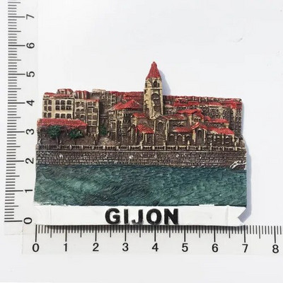 Gijon Marbella Granada Alhambra külmkapimagnetid Hispaania turism suveniirid käsitöö kingitus magnetilised külmkapimagnetid köögisisustus