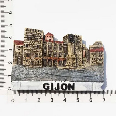 Gijon Marbella Granada Alhambra külmkapimagnetid Hispaania turism suveniirid käsitöö kingitus magnetilised külmkapimagnetid köögisisustus