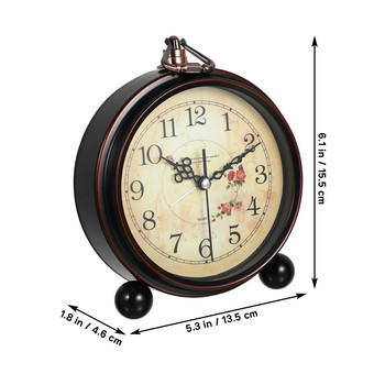 Винтидж Декор Настолен часовник за Офис Аларма Бюро Всекидневна Спалня Ретро Малък