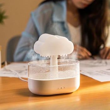 Дъждовен облак Овлажнител Овлажнител с дъждовни капки H2O Овлажнител за въздух, Арома дифузер Ароматерапевтичен дифузер с етерично масло за дома