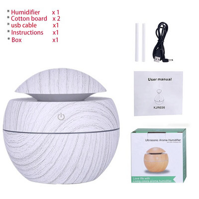 USB Aroma eterinių aliejų difuzorius Ultragarsinis Cool Mist Drėkintuvas Oro valytuvas 7 Spalvų keitimo LED naktinis apšvietimas biuro namams