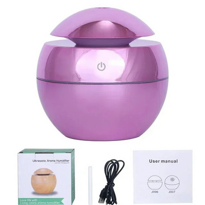 USB Aroma eterinių aliejų difuzorius Ultragarsinis Cool Mist Drėkintuvas Oro valytuvas 7 Spalvų keitimo LED naktinis apšvietimas biuro namams