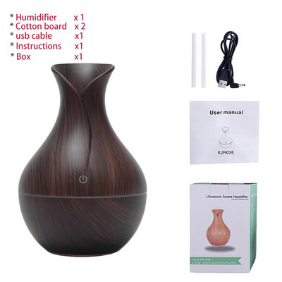 USB Aroma eterinių aliejų difuzorius Ultragarsinis Cool Mist Drėkintuvas Oro valytuvas 7 Spalvų keitimo LED naktinis apšvietimas biuro namams