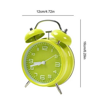 Ретро настолен часовник Ретро будилник Захранван от батерии с подсветка Детски будилник за момчета Момичета Деца Деца Тийнейджъри Възрастни