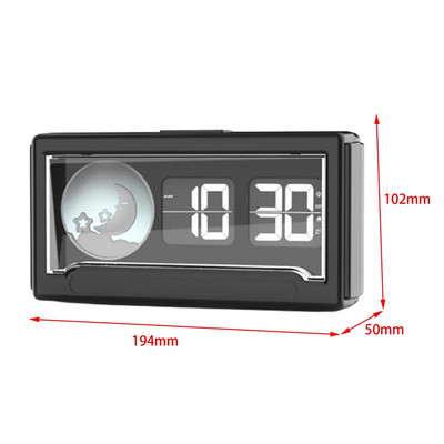 Bedroom Decor Turning Vintage Flip Turn Desk s Clock Analog Page Auto For