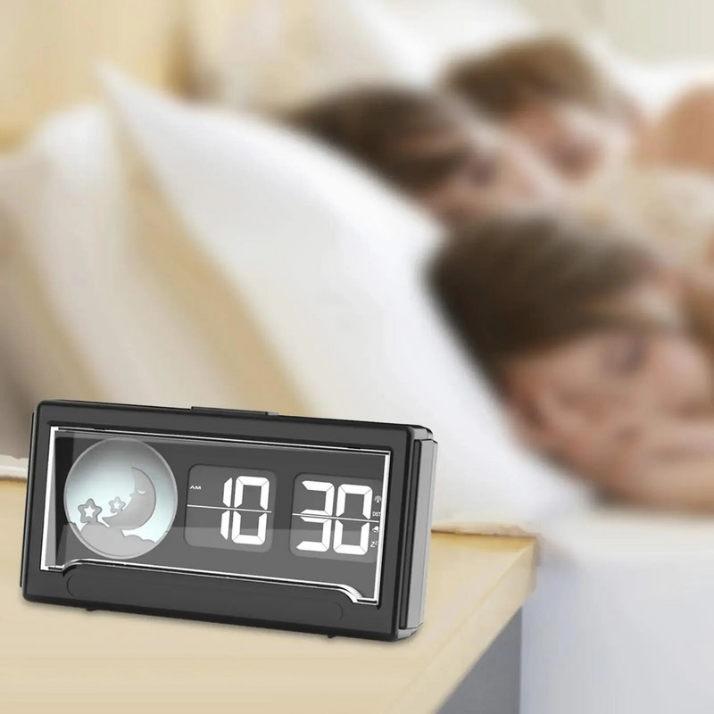 Bedroom Decor Turning Vintage Flip Turn Desk s Clock Analog Page Auto For