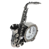 Budilica u obliku saksofona Retro ukrasna budilica Noćni sat za spavaću sobu bez baterije (nasumične boje)