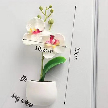 Сладки имитации на растения Домакински магнити за хладилник Магазин в саксии Офис Декорация на дома Черна дъска Магнитни стикери