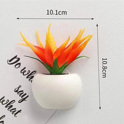 Mieli augalų imitacijos buitiniai šaldytuvo magnetai vazonai Parduotuvė Biuras Namų dekoravimas Lenta Magnetiniai lipdukai