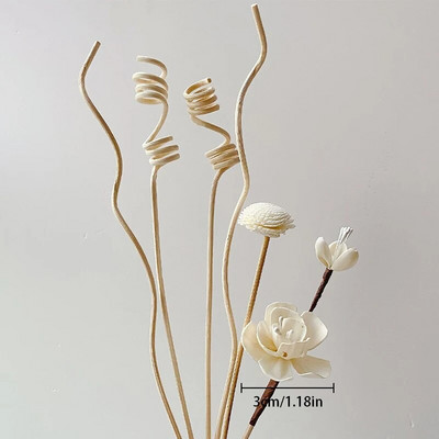 1 komplekt hajutipulgad Lillede aroomiteraapia rotangist tulevaba aroomi hajutipulgad Kodu Elutuba Aromaatsed viirukitarbed