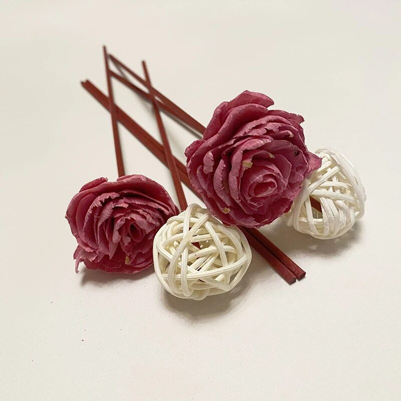 1 komplekt hajutipulgad Lillede aroomiteraapia rotangist tulevaba aroomi hajutipulgad Kodu Elutuba Aromaatsed viirukitarbed