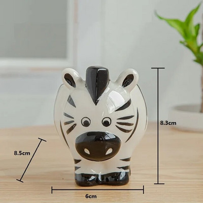 Nordic New Style Kerámia Állat Virágcserep Rajzfilm Zebra Juh Tehén fej Mini Pot pozsgások Növények Bonsai Cserépek Otthoni dekoráció