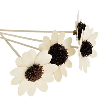5 ΤΕΜ. Daisy Flower Rattan Sticks Fireless Fragrances Reed Diffuser Stick Diy Ornaments Διακόσμηση σπιτιού