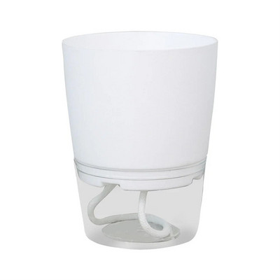 Lazy hüdropooniline lillepott Automaatne vett imav lillepott läbipaistev kahekihiline plastikvaigust isekastmise taimekontor