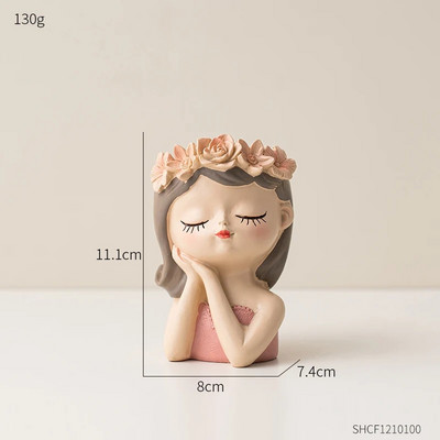 Nordijske posude za cvijeće Slatka djevojka Ukrasne žardinjere Sukulenti Kaktusi teglice za cvijeće Ukrasne žardinjere za biljke Poklon za uređenje doma