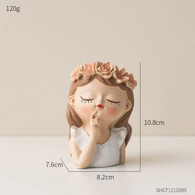 Nordijske posude za cvijeće Slatka djevojka Ukrasne žardinjere Sukulenti Kaktusi teglice za cvijeće Ukrasne žardinjere za biljke Poklon za uređenje doma