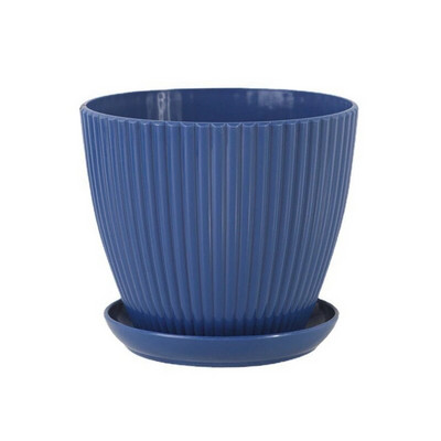 Ghiveci de flori din plastic Ghiveci pentru plante suculente cu tavă Mărar verde rotund, strat dublu, ghiveci de flori pentru birou, acasă, pentru birou