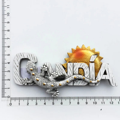 India Briti külmikumagnet Turistide suveniir Iisrael Cantabria Reisikingid Magnetilised külmikukleebised