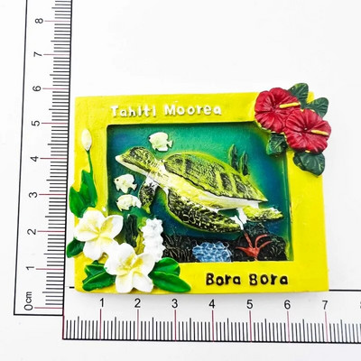Prancūzija Šaldytuvo lipdukai Tahiti Bora Bora turistiniai suvenyrai Šaldytuvo magnetai Namų dekoravimo dovanos Foto Sieniniai Magnetiniai lipdukai