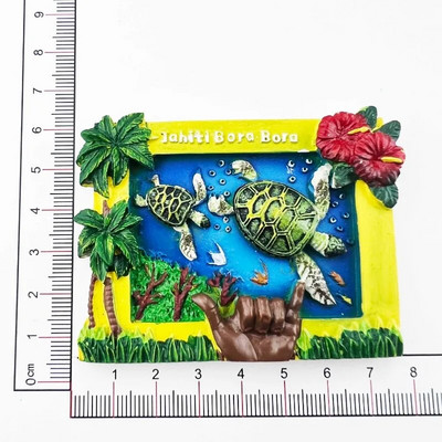 Prancūzija Šaldytuvo lipdukai Tahiti Bora Bora turistiniai suvenyrai Šaldytuvo magnetai Namų dekoravimo dovanos Foto Sieniniai Magnetiniai lipdukai