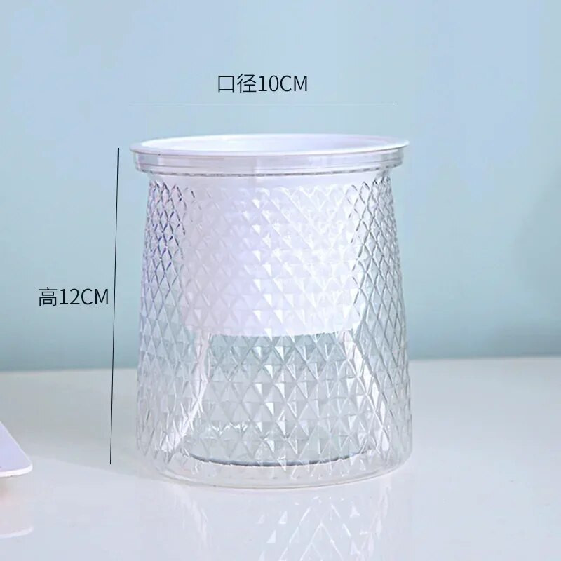 Isekastva taimepoti läbipaistev plastist lillevaas Kahekihiline automaatne laisk-potis lillepott Hüdropooniline lillepoti kaunistus