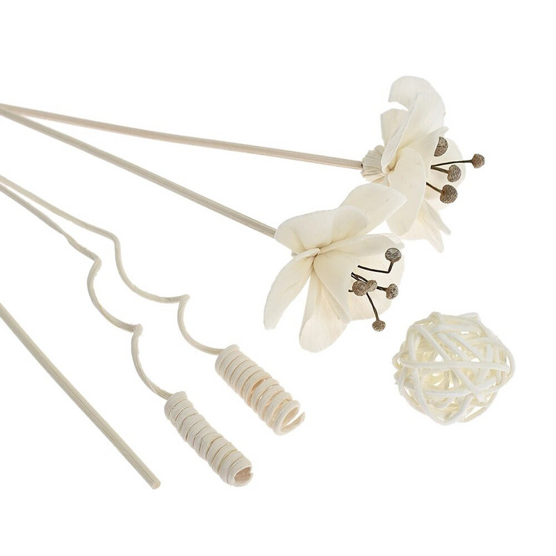 6 vnt Rudos kuokelinės gėlės rotango lazdelės be ugnies kvepalų nendrių difuzoriaus lazdelės pasidaryk pats papuošalai namų dekoravimui