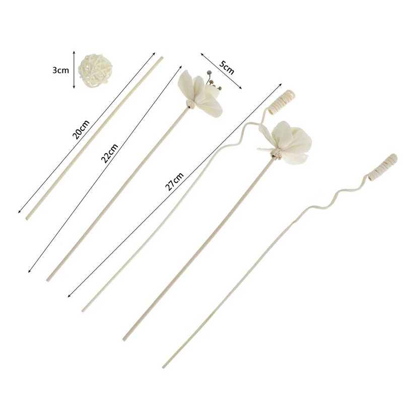 6 vnt Rudos kuokelinės gėlės rotango lazdelės be ugnies kvepalų nendrių difuzoriaus lazdelės pasidaryk pats papuošalai namų dekoravimui