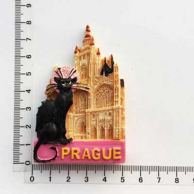 Tšehhi Vabariik Praha Kultuurmaastik Turism Suveniirid Külmkapimagnetid Käsitsi maalitud magnetilised külmikukleebised Kodukaunistus