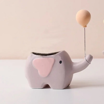 Posuda za biljke u kreativnom obliku cvijeta Keramičke posude za cvijeće Crtani slon dinosaur posuda za sukulent slatka kućna dekoracija maceta casa