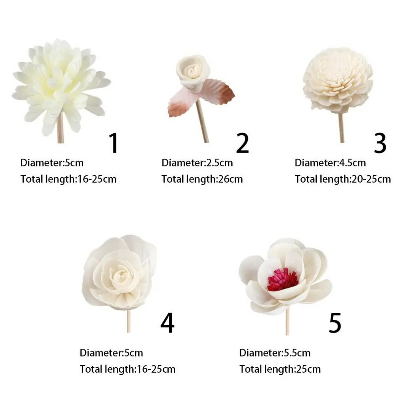 Dirbtinių gėlių kvepalų difuzoriaus lazdelės banguotos rotango nendrių kvepalų difuzoriaus pakeitimas papildymo lazdelės Oro gaiviklis kambarys