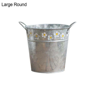 Reljeefne vanaaegne rauast lillepott lauaarvuti lilled vaas taim rippuv rõdu taim ämber istutamine koduaia kaunistused