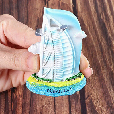 Magneti za hladnjak 3d naljepnica svjetska tura Egipat piramida Indija Dubai Dubai Izrael Bali Kuvajt Turistički suvenir Magnetna naljepnica za hladnjak