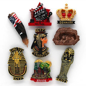 Oscar magnet külmik 3d külmkapimagnet Hollywood USA Soome kroon Egiptuse vaarao lutsern lõvi turismi suveniir magnet